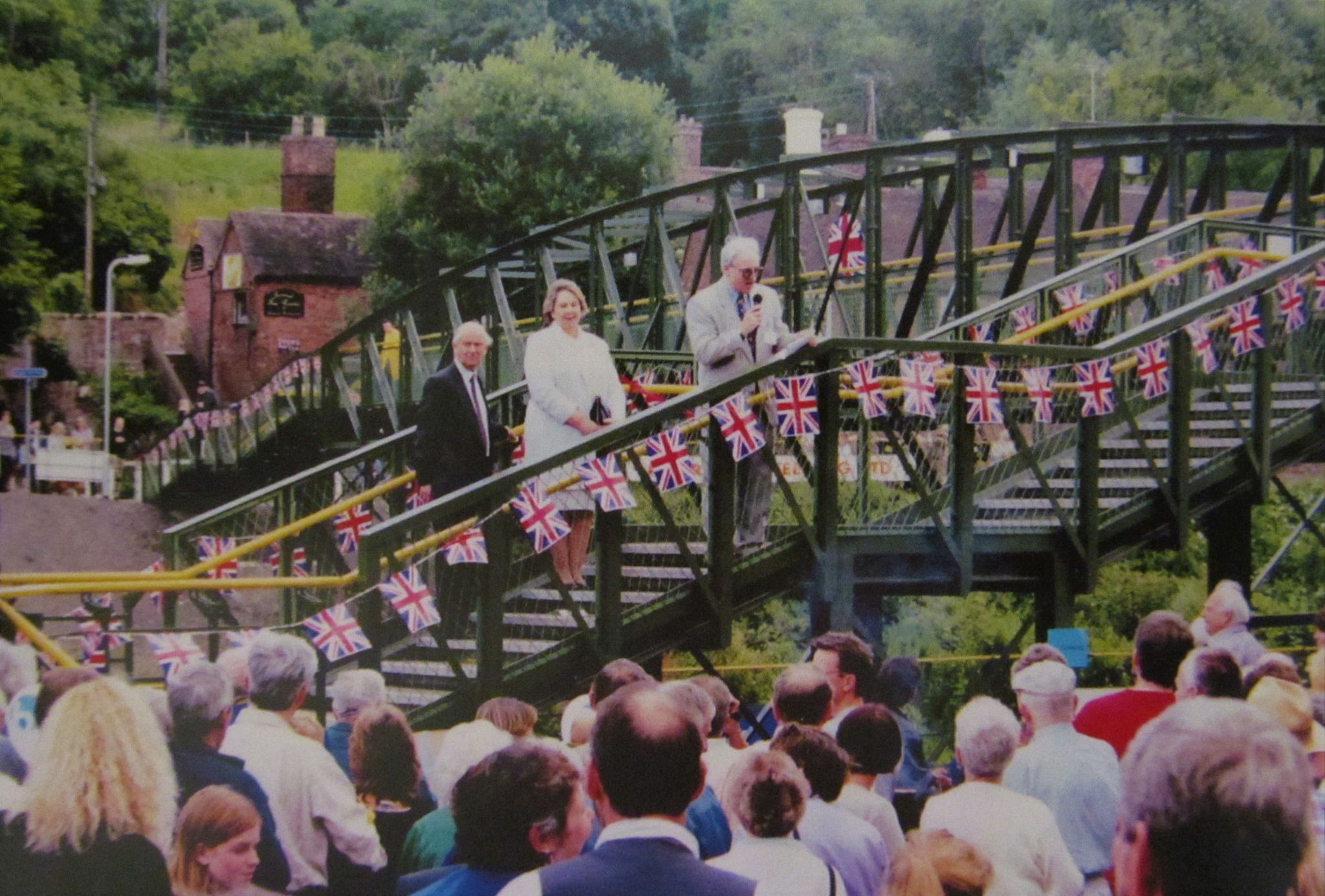 15 July 2000: the reopening ceremony, attended by Lord and Lady Forester.