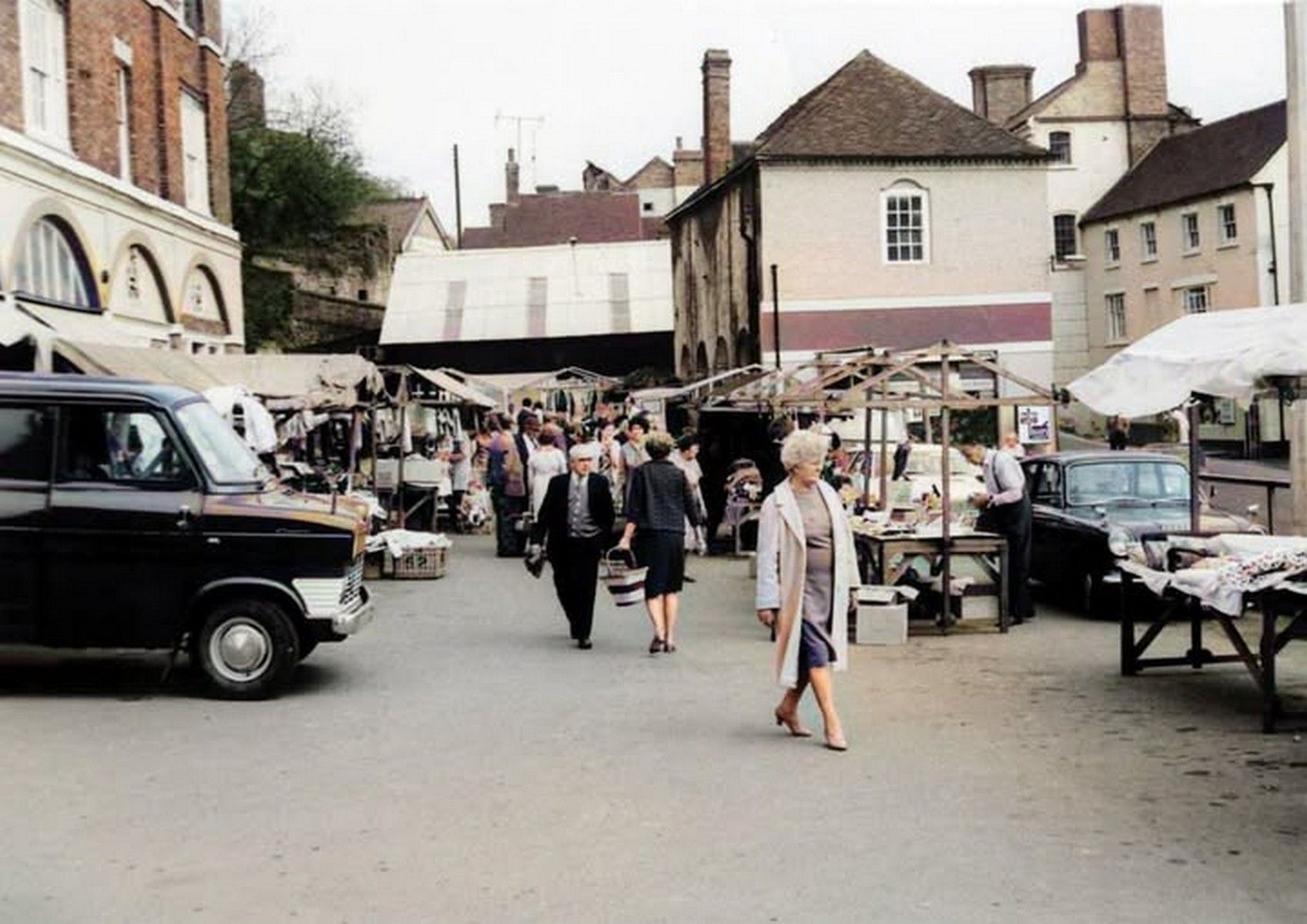 Market stalls in the Square