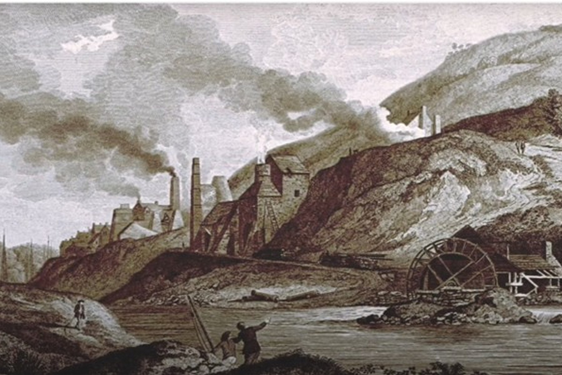 “A view of Coalbrookdale” — Williams Williams (1777)