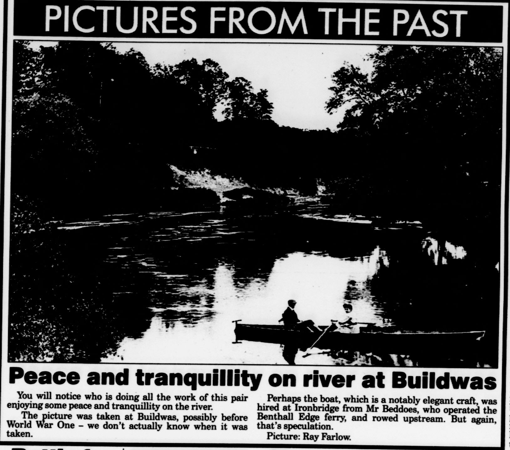 “Peace and tranquillity on river at Buildwas”