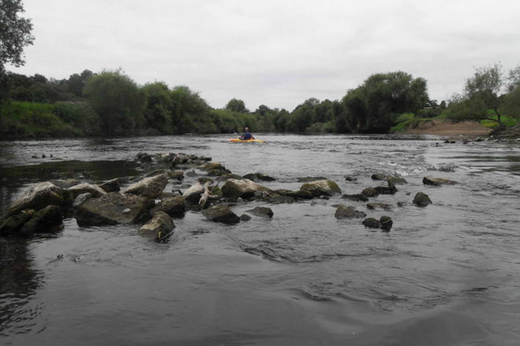 An example of an ancient fishing weir on the River Severn (Anthony Parkes)