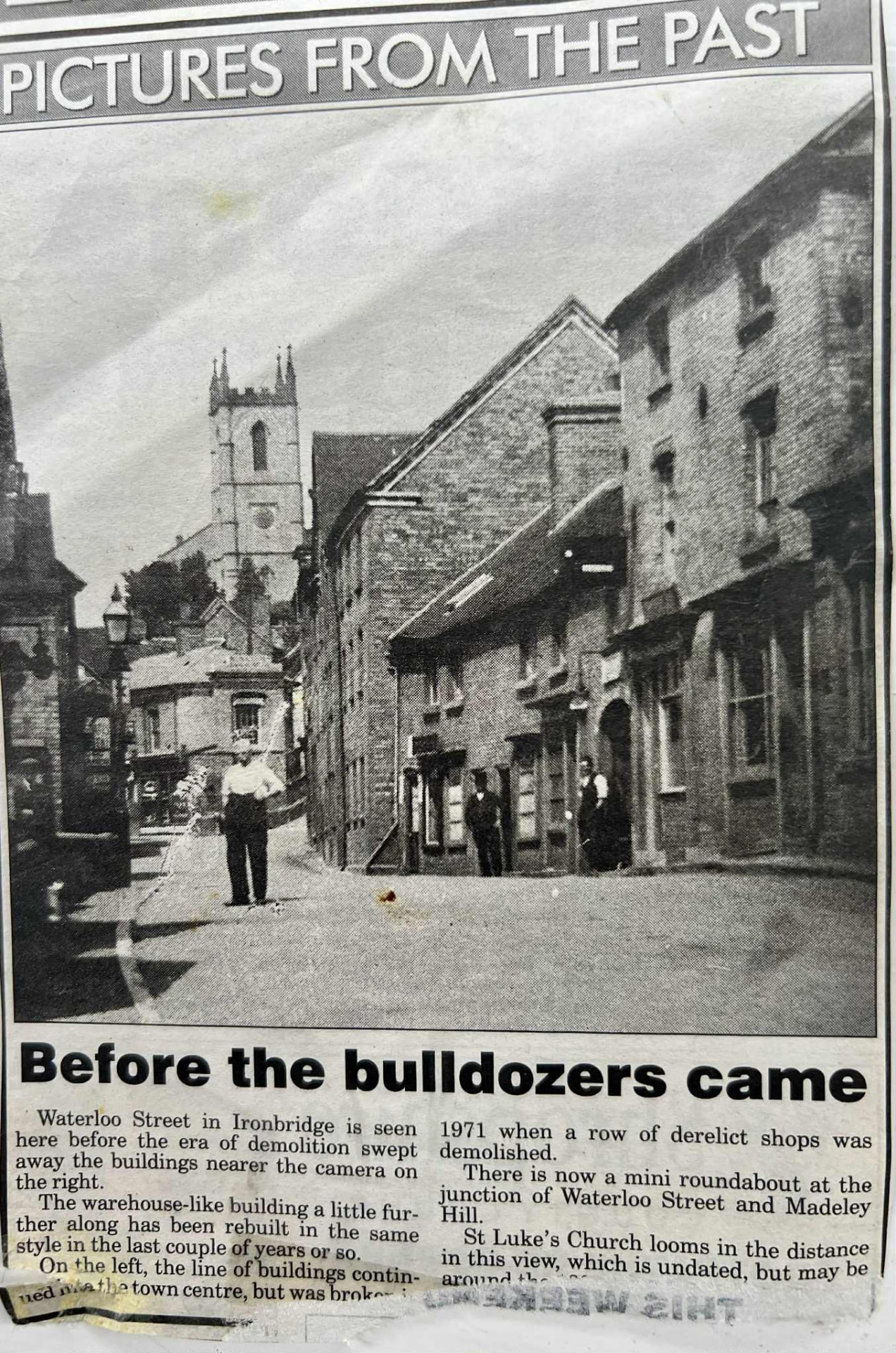 “Before the bulldozers came” — a newspaper feature on old Waterloo Street