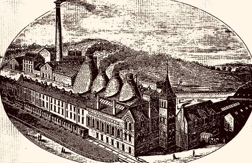 Craven Dunnill Tileworks, engraving taken from Jewitt, 1878