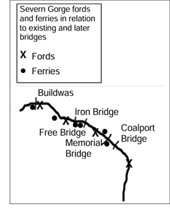 Fords and ferries of the Severn Gorge