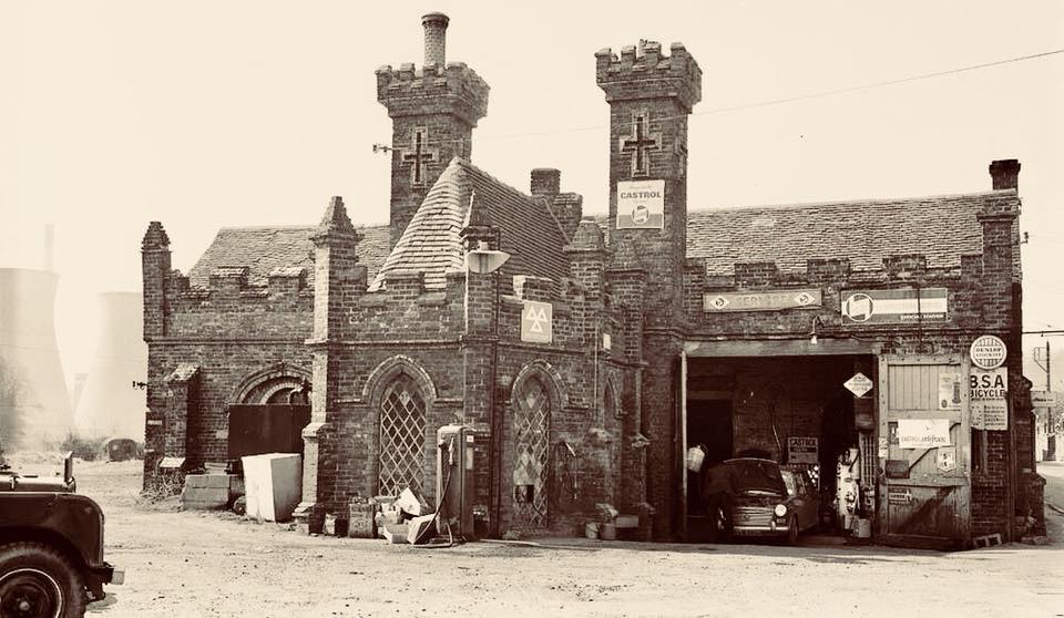 The garage years, with the Ironbridge power station cooling towers standing beyond