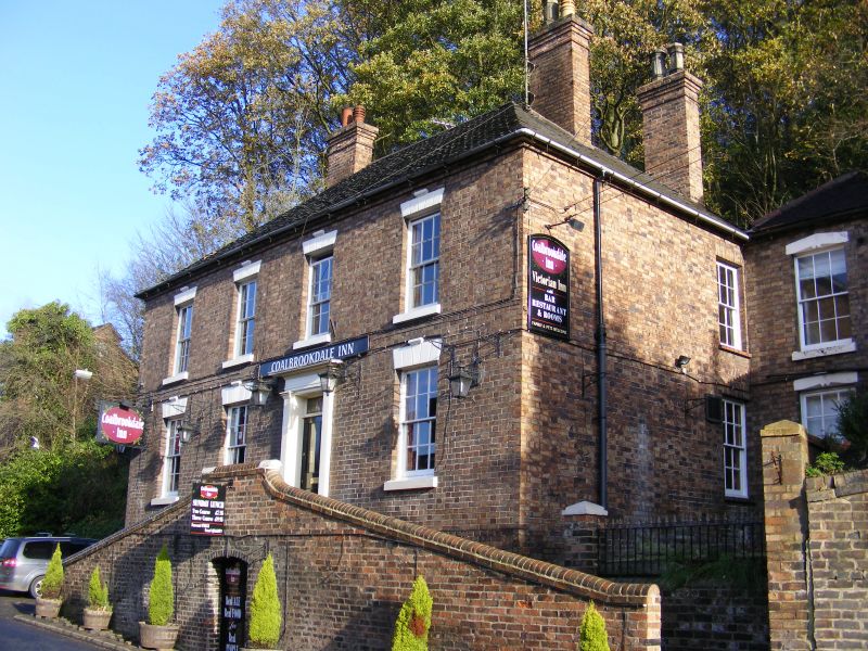 The Coalbrookdale Inn, opposite the Museum of Iron.